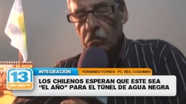 Chilenos, entusiasmados con el túnel en 2014