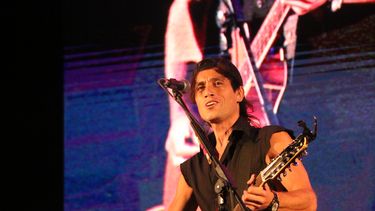 Hinnu, durante su presentación en la Fiesta de los Enamorados.