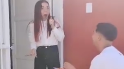 Viralizó el día más emocionante de su vida: le entregaron una casa en San Juan y su novio le propuso matrimonio