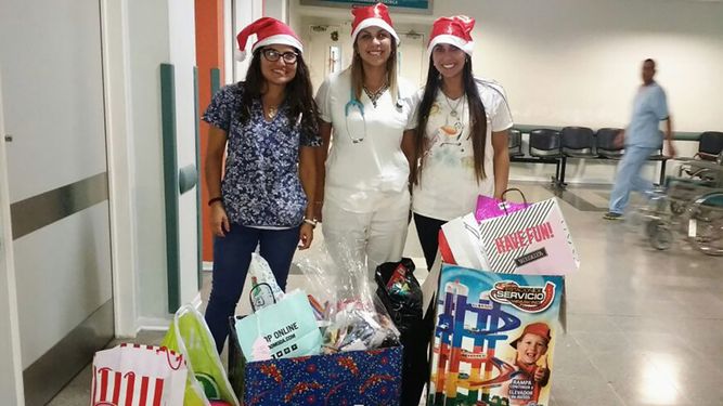 Una Navidad diferente para los niños de Pediatría del Rawson