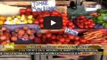 El tomate bajó su precio cerca de un 25%