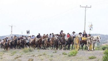 Pese a la lluvia, Caucete espera sin problemas la columna de jinetes