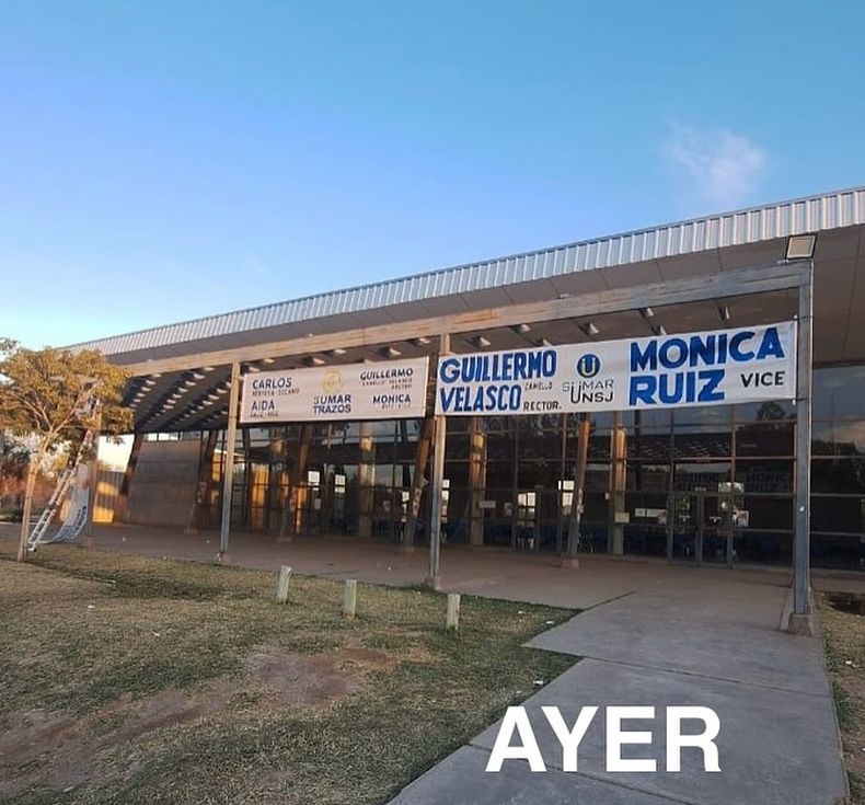LA UNIVERSIDAD QUE SOÑAMOS NO SILENCIA VOCES Esto es una muestra de formas de proceder que no deberían existir en nuestra universidad.Aquí había pasacalles de nuestra agrupación, colocados en el marco de las el.jpg