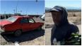 El Dodge 1500 que cada día aparecía en Ruta 40. A la derecha, Cabrera en un video que circuló en las redes. El Dodge 1500 que cada día aparecía en Ruta 40. A la derecha, Cabrera en un video que circuló en las redes.