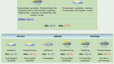 Anuncian máxima de 37 grados y viento Norte