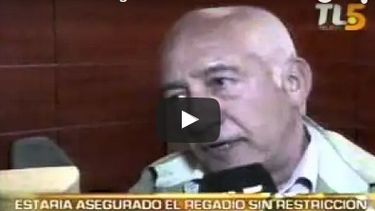 Millón: El agua de regadío está garantizada