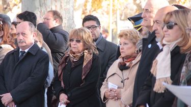 Homenajearon a Laprida en la plaza que lleva su nombre