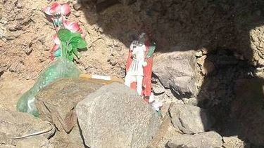 ¿Ritual satánico en el dique Cuesta del Viento?