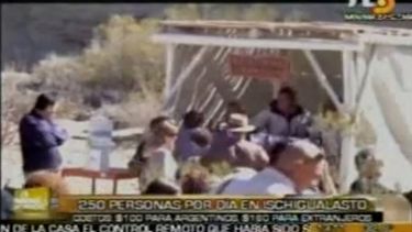 Ischigualasto a pleno para la recepción de turistas