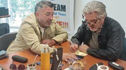 A la izquierda, Cristian Herrera, a quien todos apuntan como el cabecilla de la organización en San Juan.&nbsp;