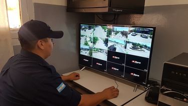 Colocaron las primeras cámaras de seguridad en Calingasta