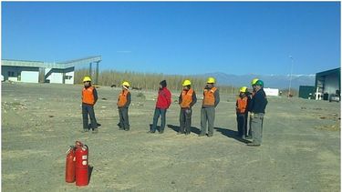 Iglesia: simulacro en la planta de tratamientos de residuos
