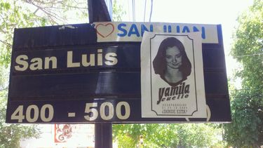 Campaña callejera por la aparición de Yamila Cuello