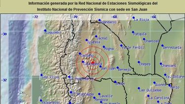Un fuerte sismo sacudió la tarde de domingo sanjuanina
