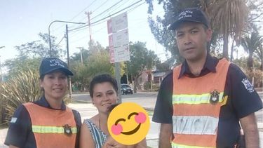 El agradecimiento de la madre del niño que fue salvado por los dos policías