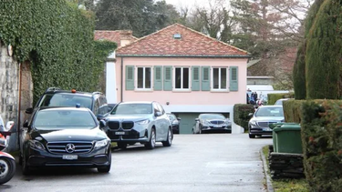 Exteriores de una zona de reuniones en Ginebra entre Irán y Estados Unidos.