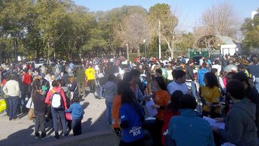 Los jóvenes que viajan a Brasil y verán al Papa se despidieron de San Juan