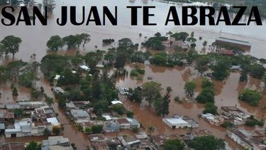 “San Juan te abraza”, la movida solidaria para los inundados