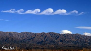 ¿Un mensaje celestial en el cielo anunció el viento Zonda?