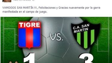 Gioja, un hincha fiel