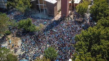 miles de sanjuaninos celebraron el titulo de argentina: las postales desde el aire miles de sanjuaninos celebraron el titulo de argentina: las postales desde el aire