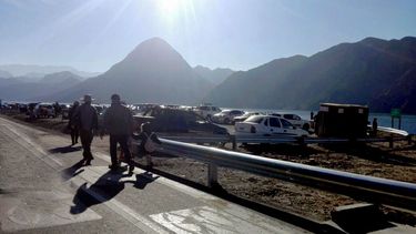 Los sanjuaninos coparon la Ruta del Perilago