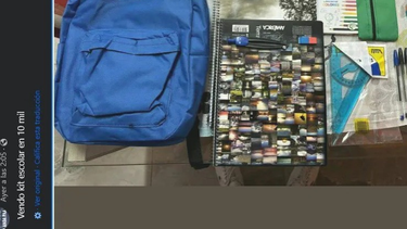Tras detectar la maniobra irregular, el Gobierno denunciará a quienes venden los kits escolares entregados por el Ministerio de Familia y Desarrollo Social.