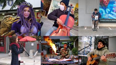 Con ola polar y todo, la peatonal sanjuanina explotó de arte