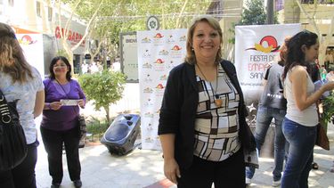 Rivadavia promocionó su Fiesta de la empanada sanjuanina en la peatonal