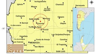En San Juan, un fuerte sismo sacudió la siesta del domingo