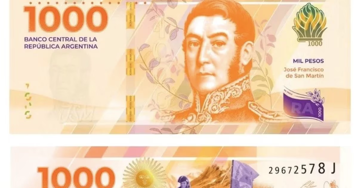 Lanzarán Un Nuevo Billete De Mil Pesos Con La Imagen De San Martín 3600