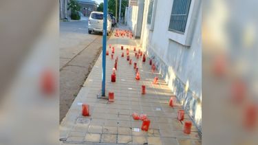 Hielo rojo: en medio de la disputa con Hidráulica apareció un misterioso mensaje