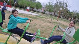 Barrio San Ignacio: la plazoleta, con juegos para la salud