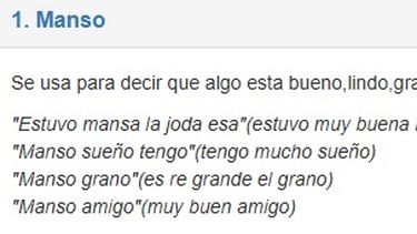 La palabra manso, ¿es sanjuanina o mendocina?