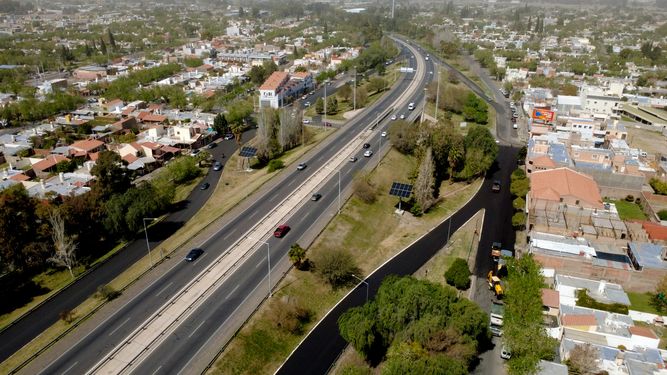 Desde el cielo, la Circunvalación de San Juan en su extrema reforma
