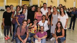 El Gobernador vivió de cerca los ensayos para el espectáculo final de la Fiesta Nacional del Sol