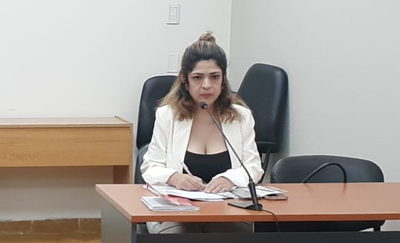 La defensora, la abogada María Filomena Noriega.