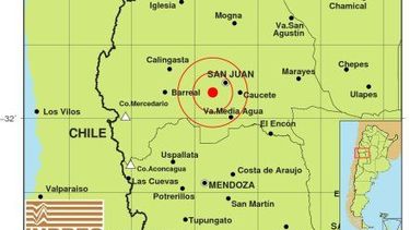Volvió a temblar este lunes: fue de 4.1 con epicentro en Pocito