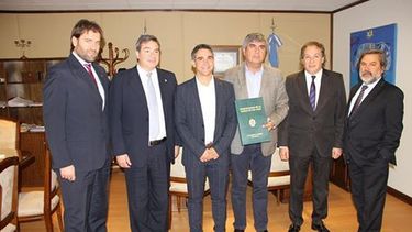 El intendente Aranda recibió al alcalde de Vicuña