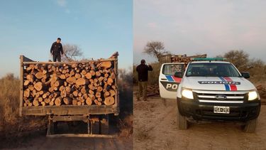 ¿tanto necesita un asado?: lo atraparon con 5 mil kilos de lena robada en caucete