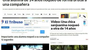 La pelea de las estudiantes ulluneras llegó a medios nacionales