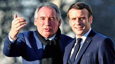 François Bayrou y Emmanuel Macron