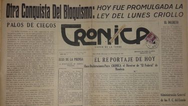 Principio y fin del Lunes Criollo