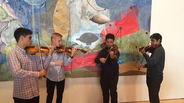 Los alumnos becados por la Fundación Banco San Juan compartieron su experiencia en Estados Unidos