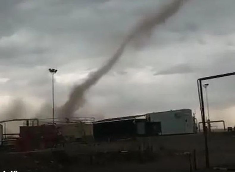 Este miércoles por la tarde se registró un tornado en Malargüe, Mendoza.