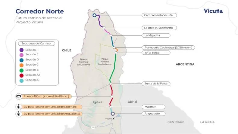 Vicuña sacó a la empresa que hacía el camino a la mina: por qué y qué pasará ahora