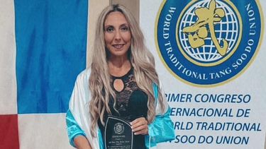 La sanjuanina Melisa Mulet, orgullosa ante semejante reconocimiento internacional.