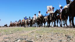 La Agrupación Gaucha Virgen de la Paz y una cabalgata que quedará en la historia del gauchaje sanjuanino