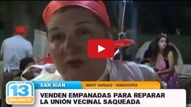 Venden empanadas para recuperar la unión vecinal