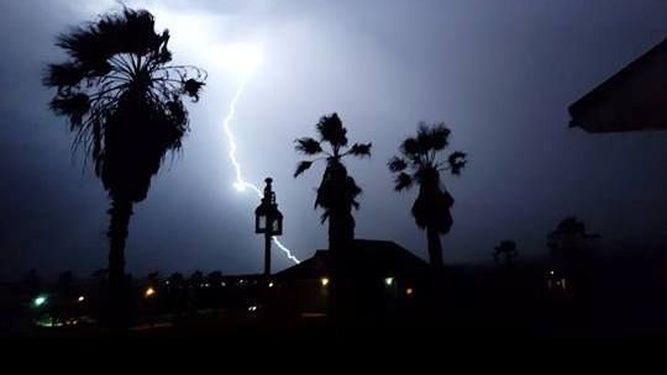 Mirá cómo se vio la tormenta eléctrica en Ullum